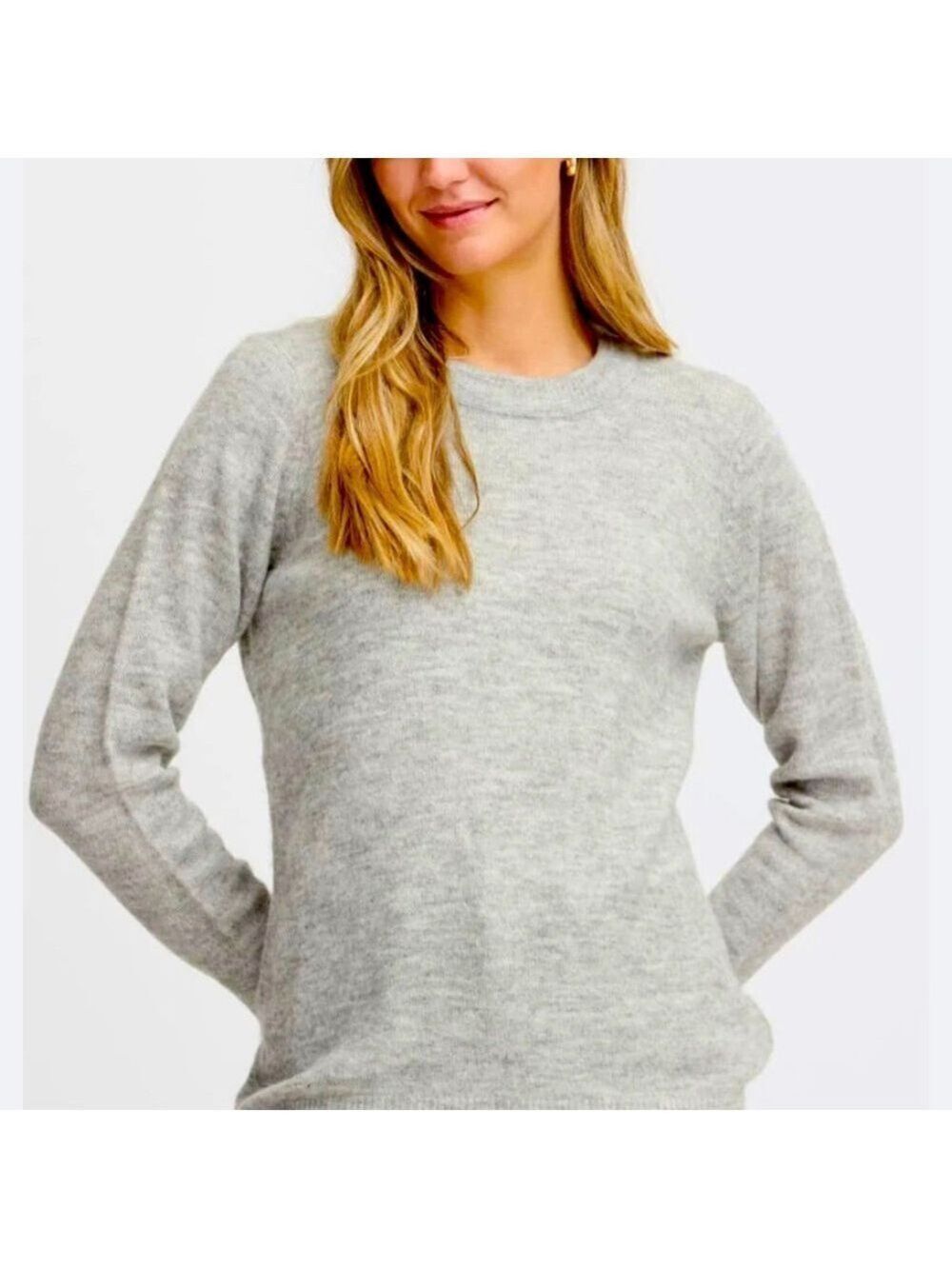 H&M| LOGG grey crew neck sweater. XS